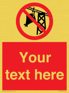 Custom prohibition do not fly kites near overhead electrical power lines